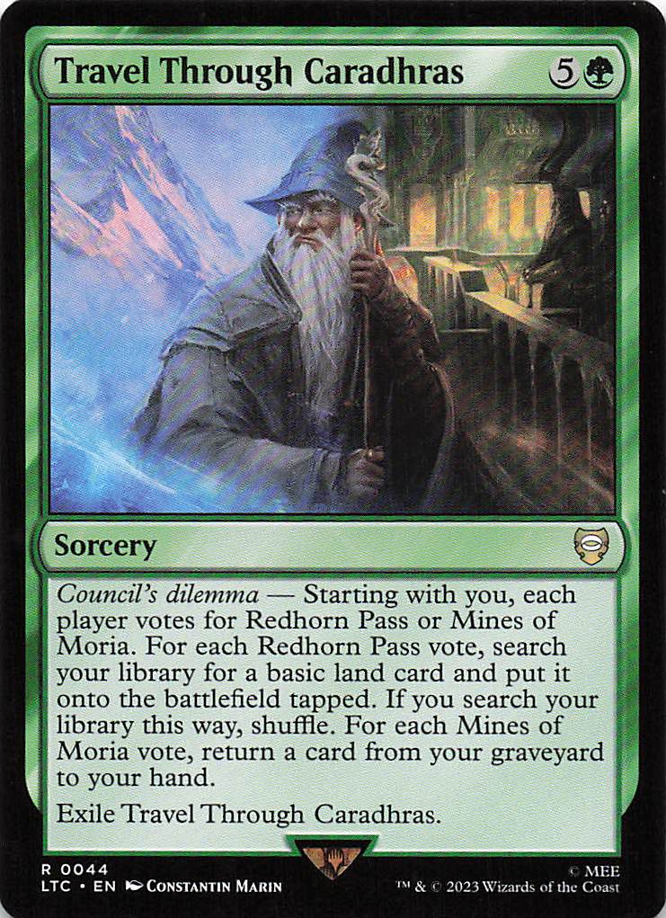 Magic The Gathering: The Lord of the Rings: Tales of Middle Earth Commander EN #44 Travel Through Caradhras