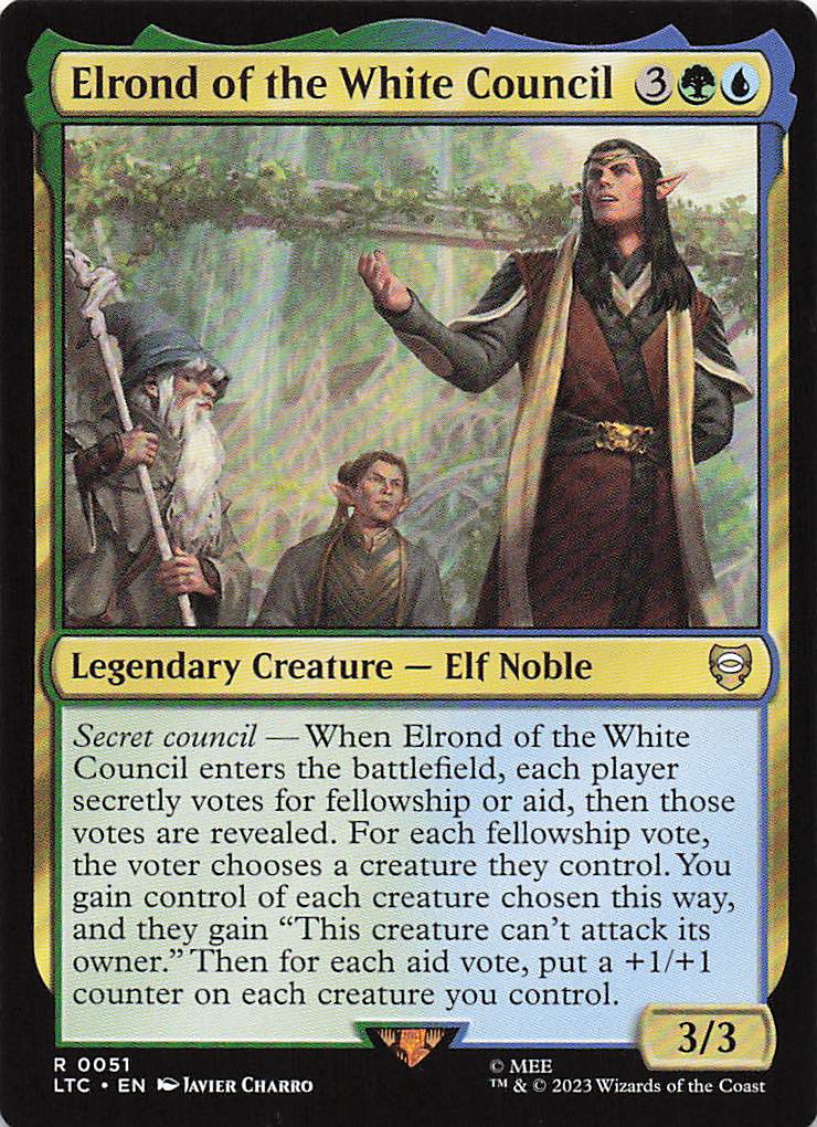 Magic The Gathering: The Lord of the Rings: Tales of Middle Earth Commander EN #51 Elrond of the White Council