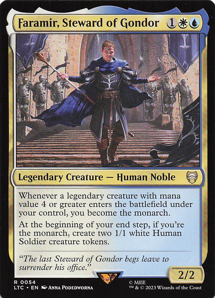 Magic The Gathering: The Lord of the Rings: Tales of Middle Earth Commander EN #54 Faramir, Steward of Gondor