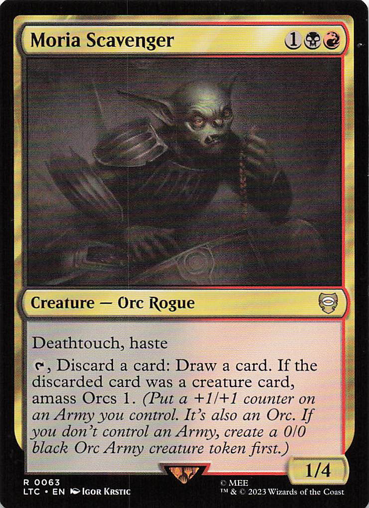 Magic The Gathering: The Lord of the Rings: Tales of Middle Earth Commander EN #63 Moria Scavenger