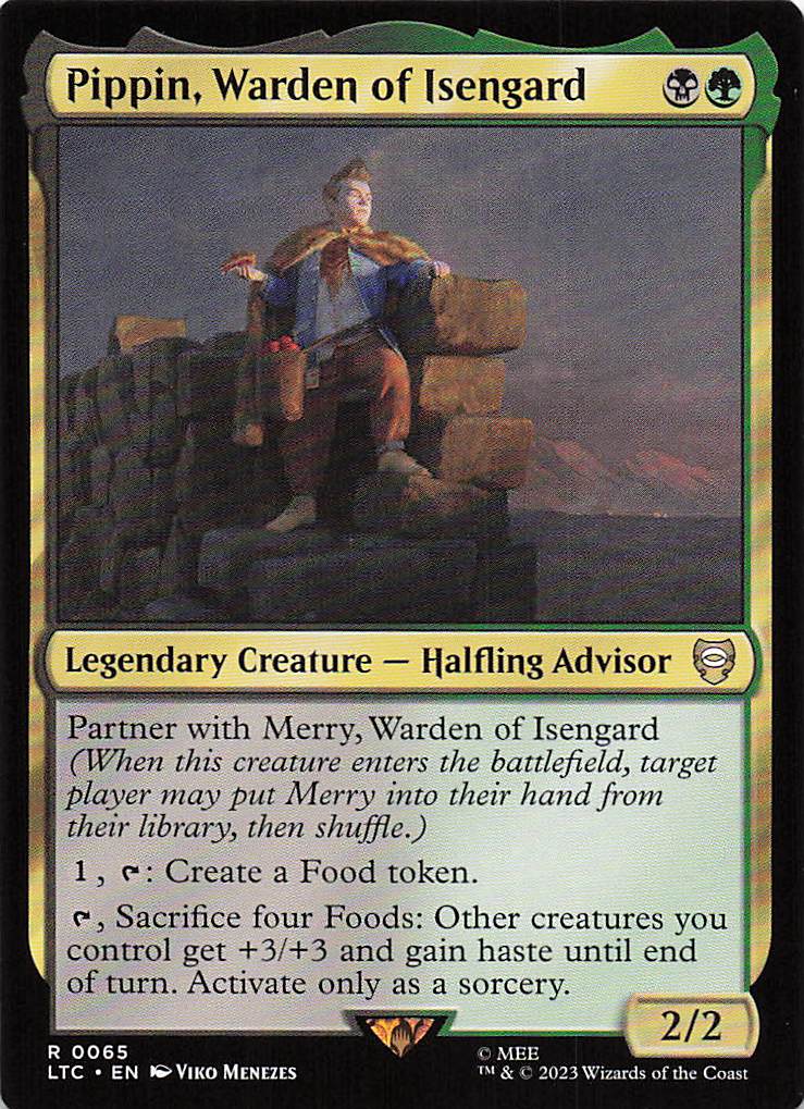 Magic The Gathering: The Lord of the Rings: Tales of Middle Earth Commander EN #65 Pippin, Warden of Isengard