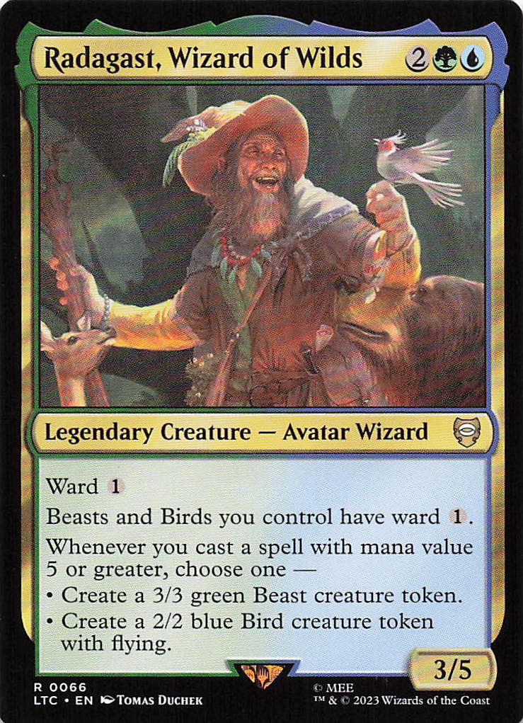 Magic The Gathering: The Lord of the Rings: Tales of Middle Earth Commander EN #66 Radagast, Wizard of Wilds