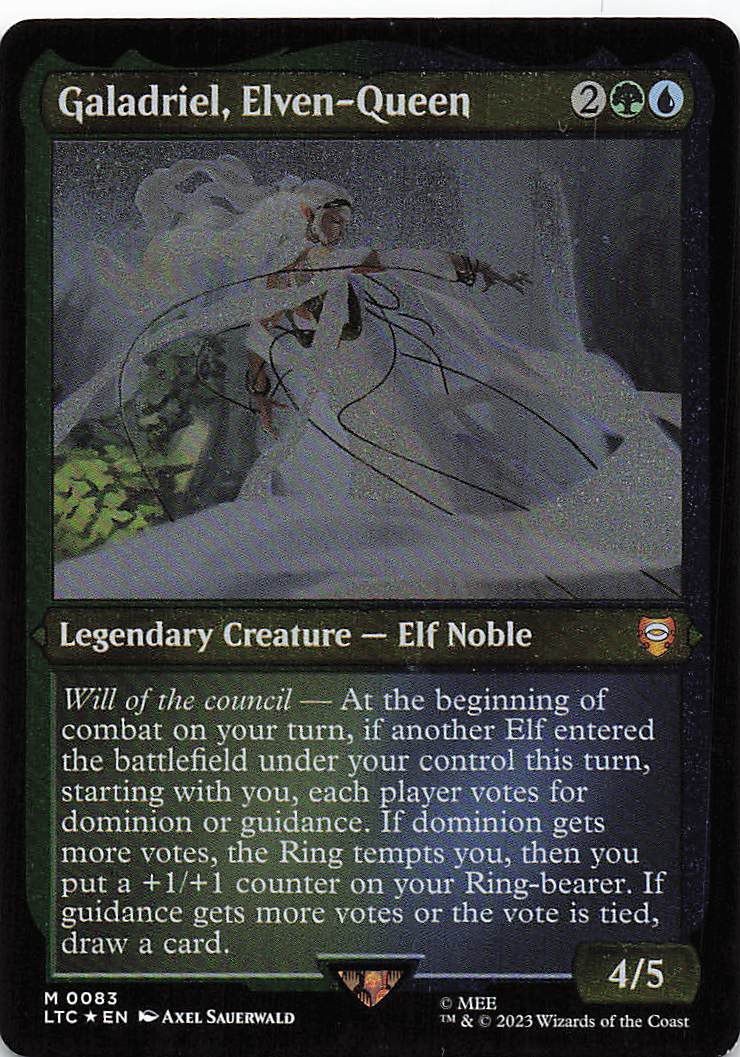 Magic The Gathering: The Lord of the Rings: Tales of Middle Earth Commander EN #83 Galadriel, Elven-Queen Thick Stock