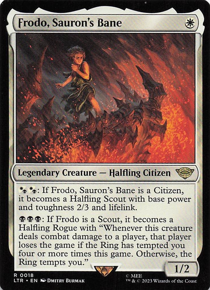 Magic The Gathering: The Lord of the Rings: Tales of Middle Earth EN #18 Frodo, Sauron's Bane