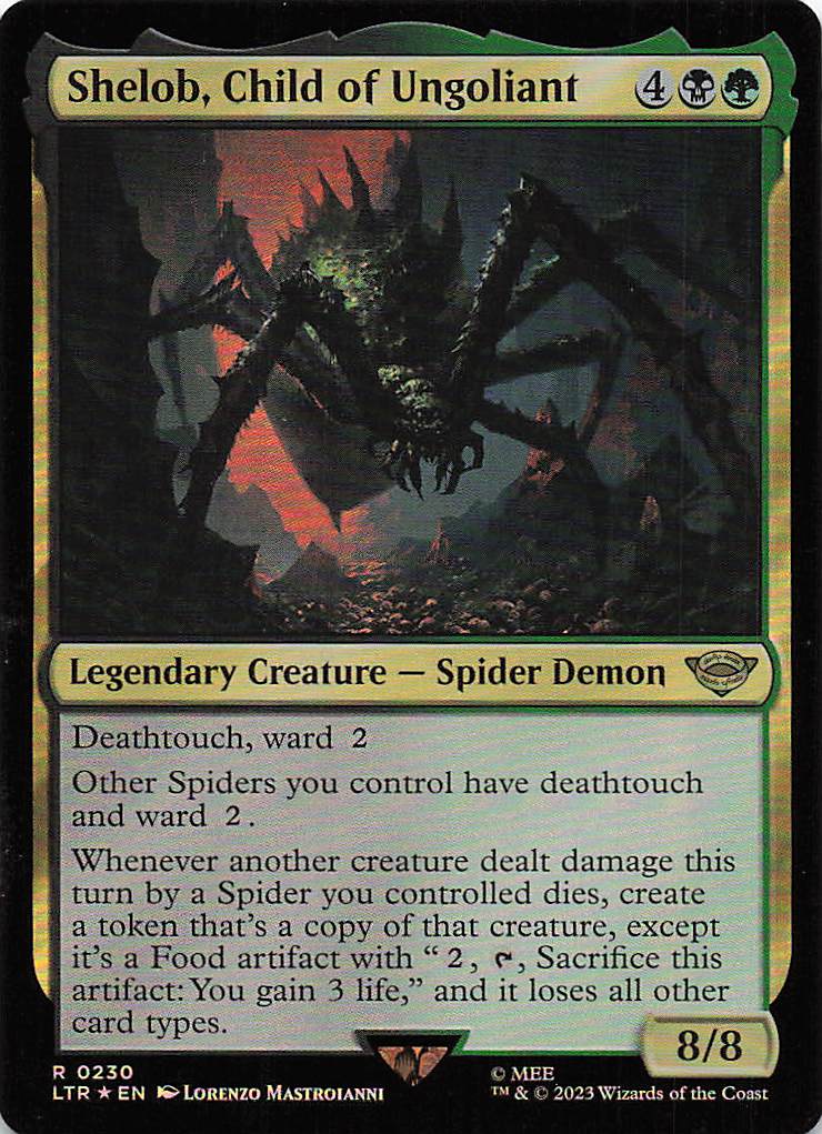 Magic The Gathering: The Lord of the Rings: Tales of Middle Earth Foil EN #230 Shelob, Child of Ungoliant
