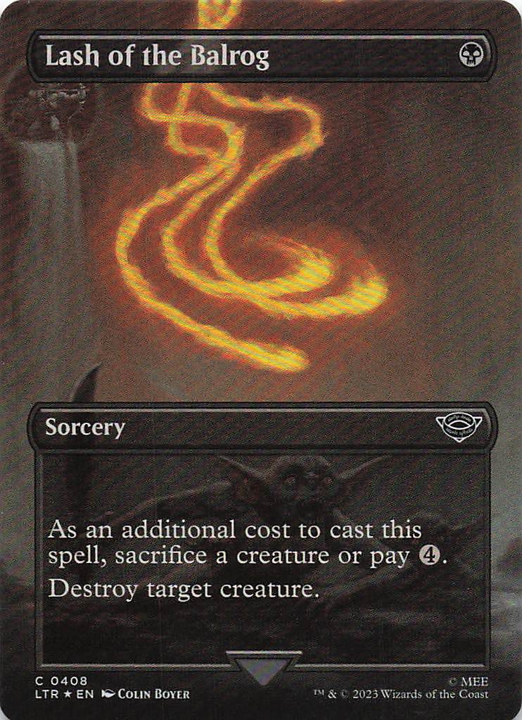 Magic The Gathering: The Lord of the Rings: Tales of Middle Earth Foil EN #408 Lash of the Balrog