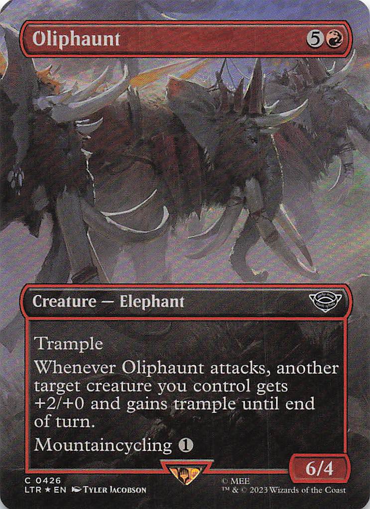 Magic The Gathering: The Lord of the Rings: Tales of Middle Earth Foil EN #426 Oliphaunt