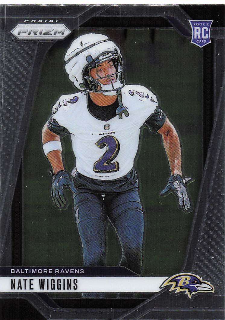 2024 Panini Prizm Football Nate Wiggins #380 RC