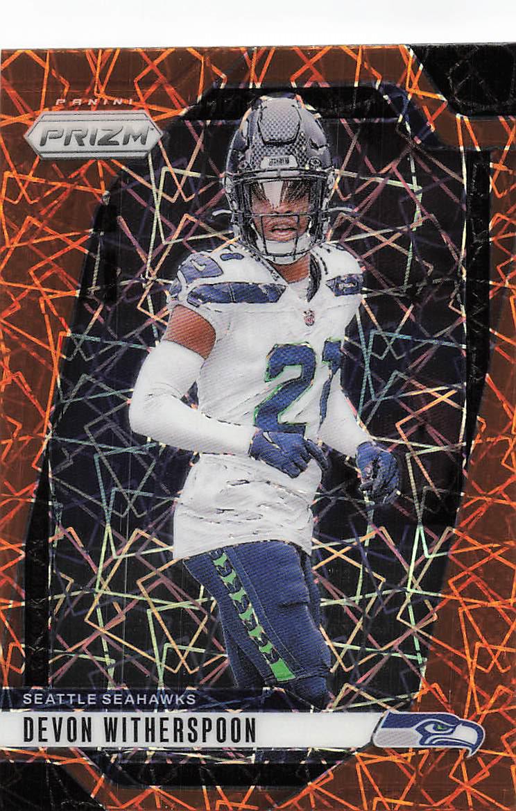2024 Panini Prizm Football Lazer Prizm Devon Witherspoon #263