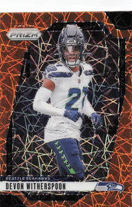 2024 Panini Prizm Football Lazer Prizm Devon Witherspoon #263