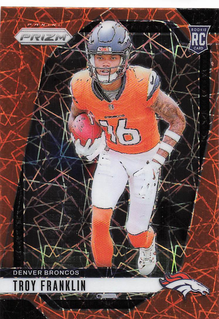 2024 Panini Prizm Football Lazer Prizm Troy Franklin #393 RC