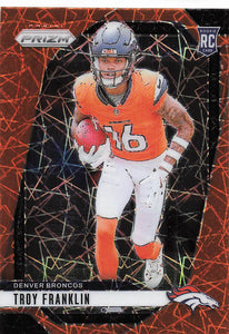 2024 Panini Prizm Football Lazer Prizm Troy Franklin #393 RC
