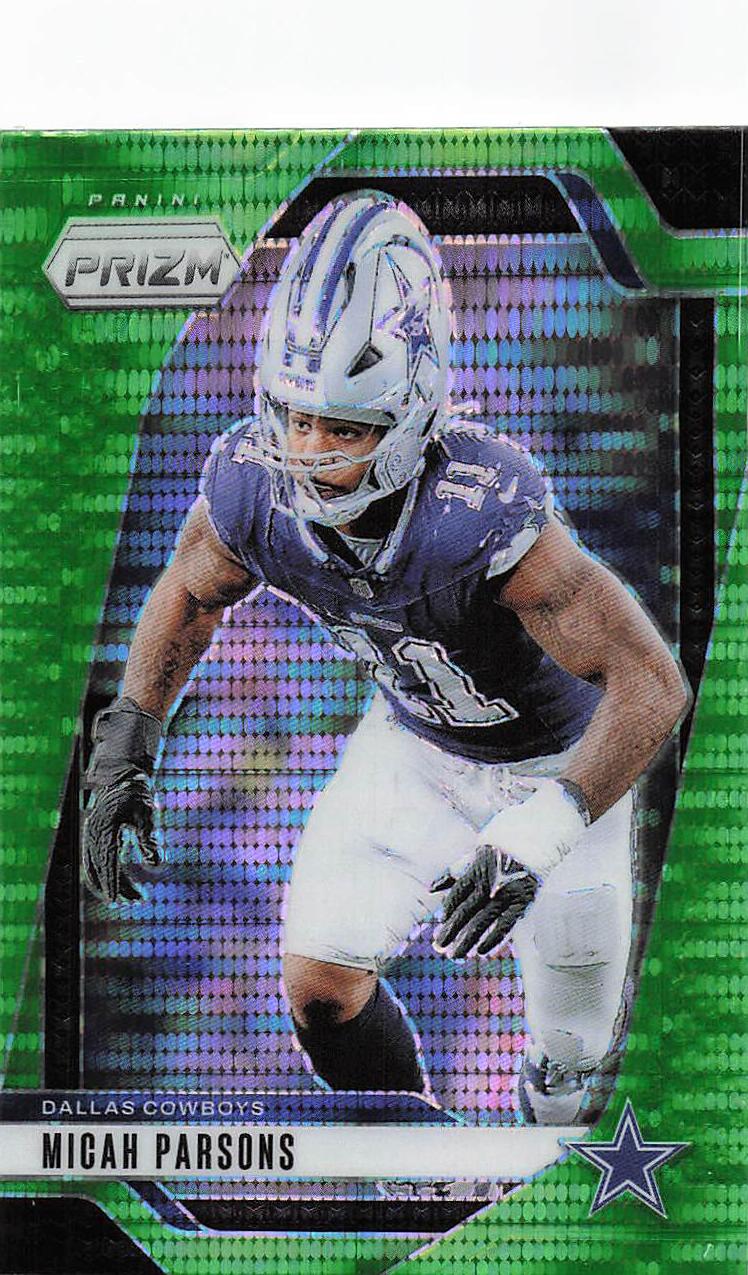 2024 Panini Prizm Football Neon Green Pulsar Micah Parsons #77