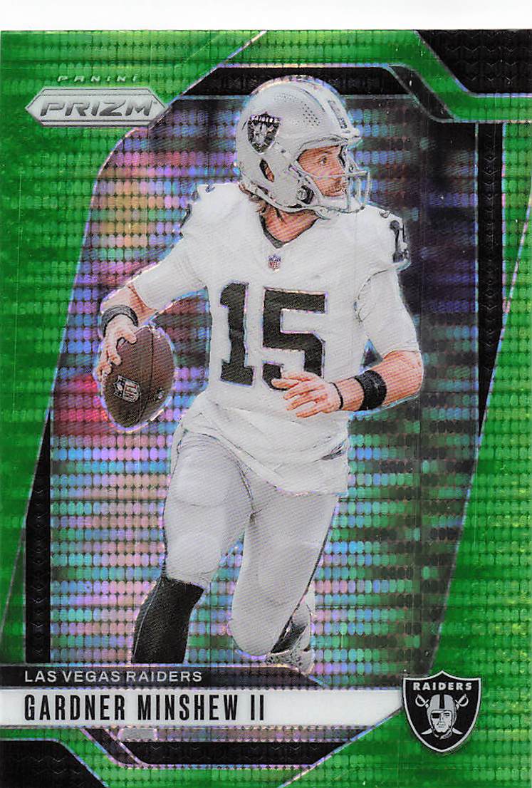2024 Panini Prizm Football Neon Green Pulsar Gardner Minshew II #148