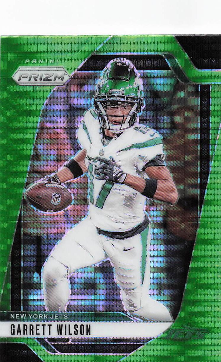 2024 Panini Prizm Football Neon Green Pulsar Garrett Wilson #224