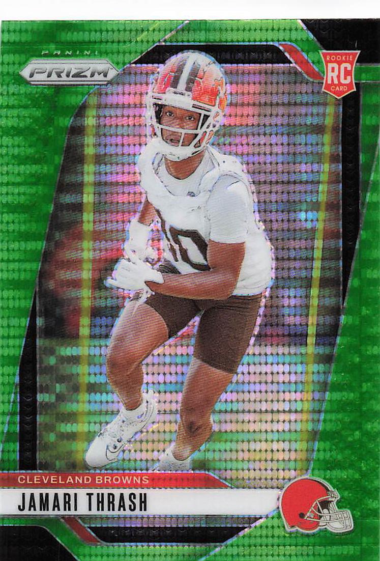 2024 Panini Prizm Football Neon Green Pulsar Jamari Thrash #340 RC