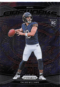2024 Panini Prizm Football Fireworks Caleb Williams #25 RC