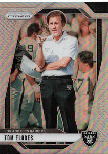 2024 Panini Prizm Football Silver Prizm Tom Flores #156