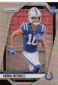 2024 Panini Prizm Football Silver Prizm Adonai Mitchell #303 RC