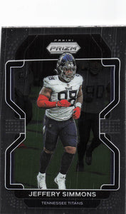 2021 Prizm Football Jeffery Simmons #5