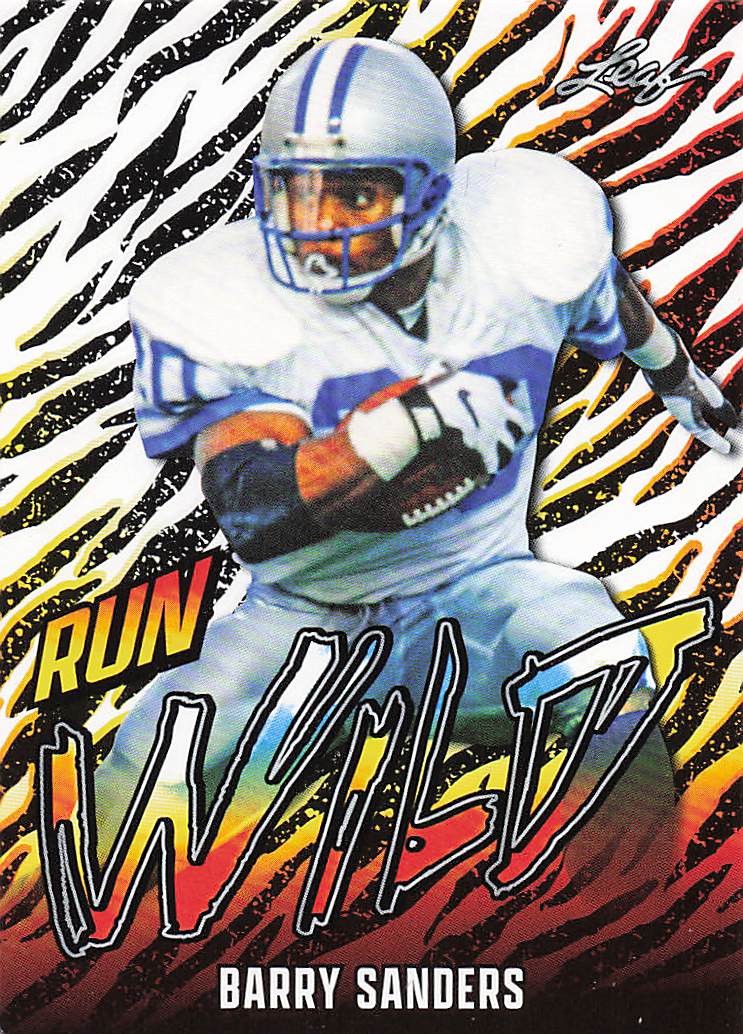 2024 Leaf Run Wild Barry Sanders #RW-2
