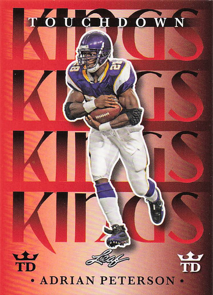 2024 Leaf Touchdown Kings Red Adrian Peterson #TDK-1