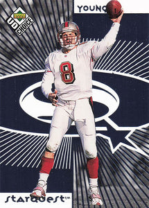 1998 Upper Deck UD Choice Starquest Blue Steve Young #9
