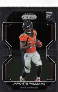 2021 Prizm Football Javonte Williams #345 RC