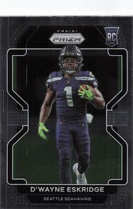 2021 Prizm Football D'Wayne Eskridge #349 RC