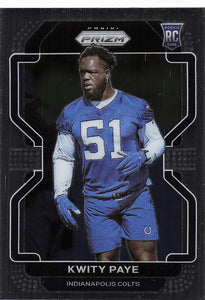 2021 Prizm Football Kwity Paye #378 RC