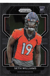 2021 Prizm Football Seth Williams #412 RC