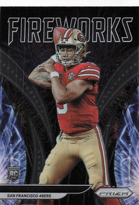 2021 Prizm Football Fireworks Trey Lance #F-23 RC