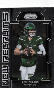 2021 Prizm Football New Recruits Zach Wilson #NR-2 RC