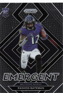 2021 Prizm Football Emergent Rashod Bateman #E-10 RC