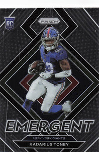 2021 Prizm Football Emergent Kadarius Toney #E-12 RC