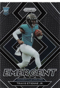2021 Prizm Football Emergent Travis Etienne Jr. #E-14 RC
