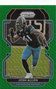 2021 Prizm Football Green Prizm Josh Allen #15
