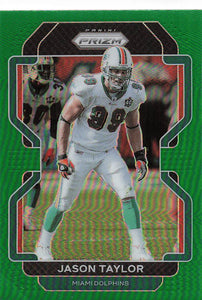 2021 Prizm Football Green Prizm Jason Taylor #113