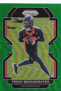 2021 Prizm Football Green Prizm Teddy Bridgewater #201