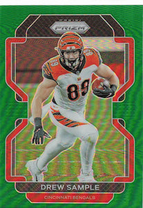 2021 Prizm Football Green Prizm Drew Sample #272