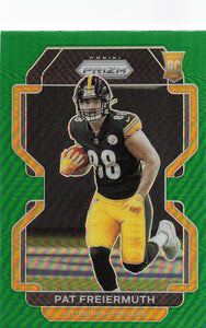 2021 Prizm Football Green Prizm Pat Freiermuth #362 RC