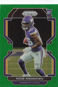 2021 Prizm Football Green Prizm Kene Nwangwu #364 RC