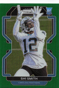 2021 Prizm Football Green Prizm Shi Smith #408 RC