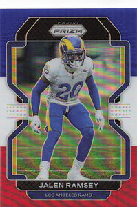 2021 Prizm Football Green Prizm Red White Blue Jalen Ramsey #71