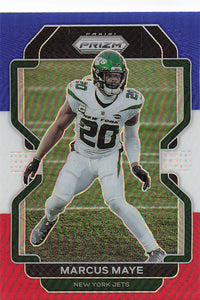 2021 Prizm Football Green Prizm Red White Blue Marcus Maye #91