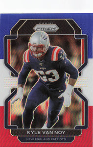2021 Prizm Football Green Prizm Red White Blue Kyle Van Noy #101