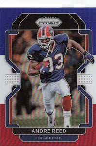 2021 Prizm Football Green Prizm Red White Blue Andre Reed #124