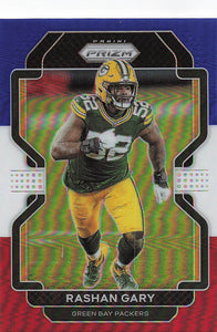 2021 Prizm Football Green Prizm Red White Blue Rashan Gary #141