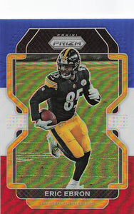 2021 Prizm Football Green Prizm Red White Blue Eric Ebron #252