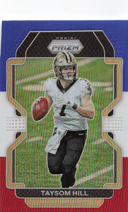 2021 Prizm Football Green Prizm Red White Blue Taysom Hill #303